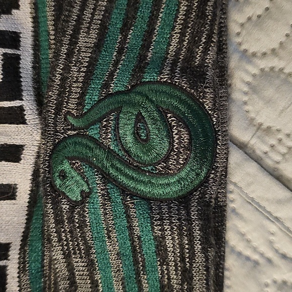 Slytherin Striped Beanie with Pom - Picture 2 of 5